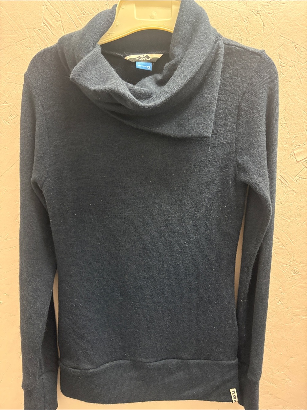 Kavu Women's Dark Navy Cowl Neck Pullover Sweater